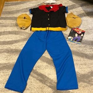 Popeye Costume mens size Large. Wore once great condition.